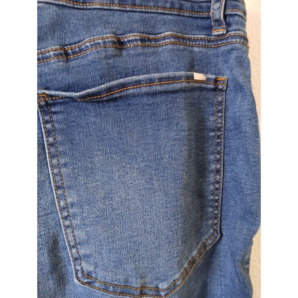Guess Jeans Women's Jeans Blue Size 34 Wide Leg Flap Pocket Blue Denim Retro - Picture 6 of 16
